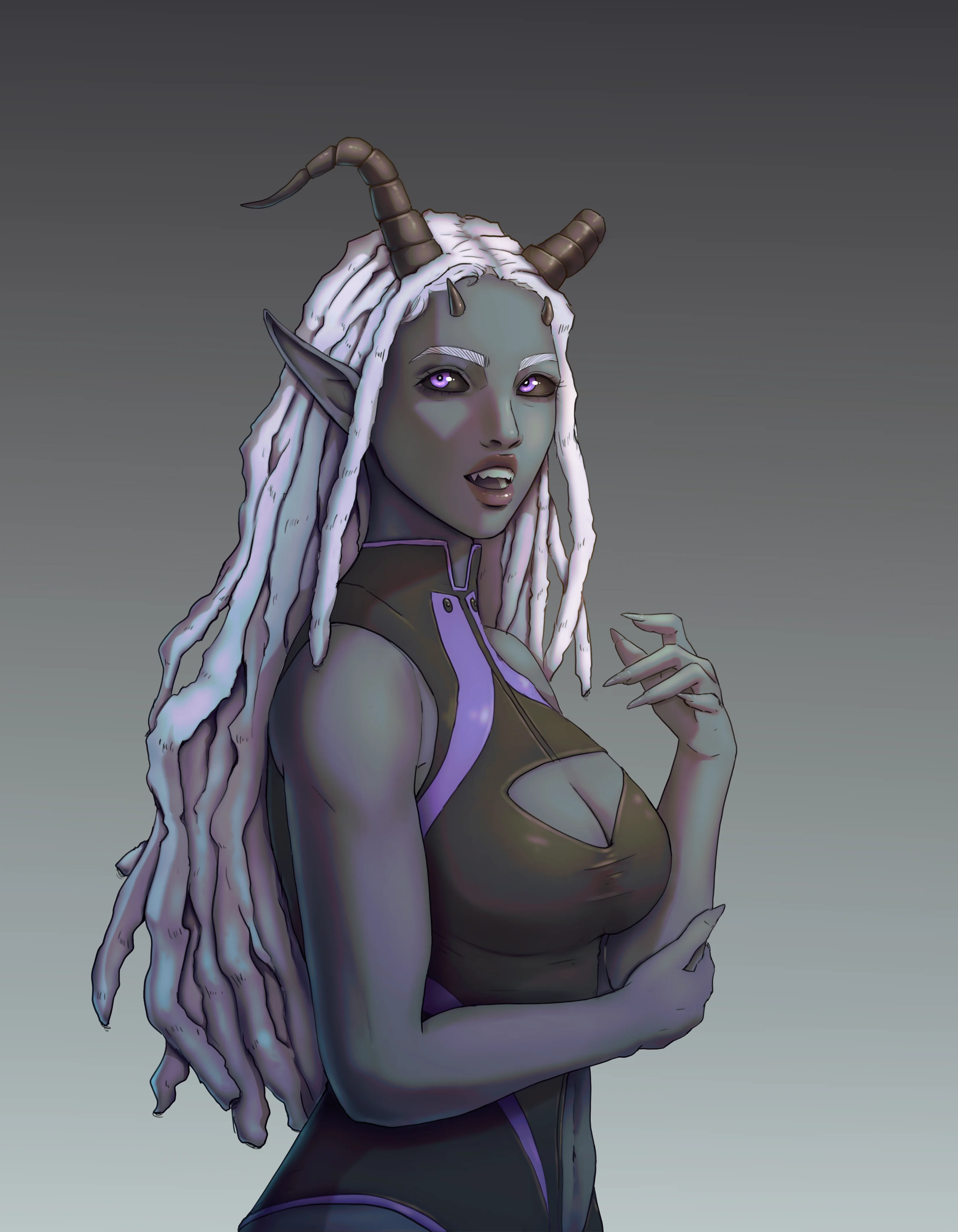 Colored Half Body example 1
